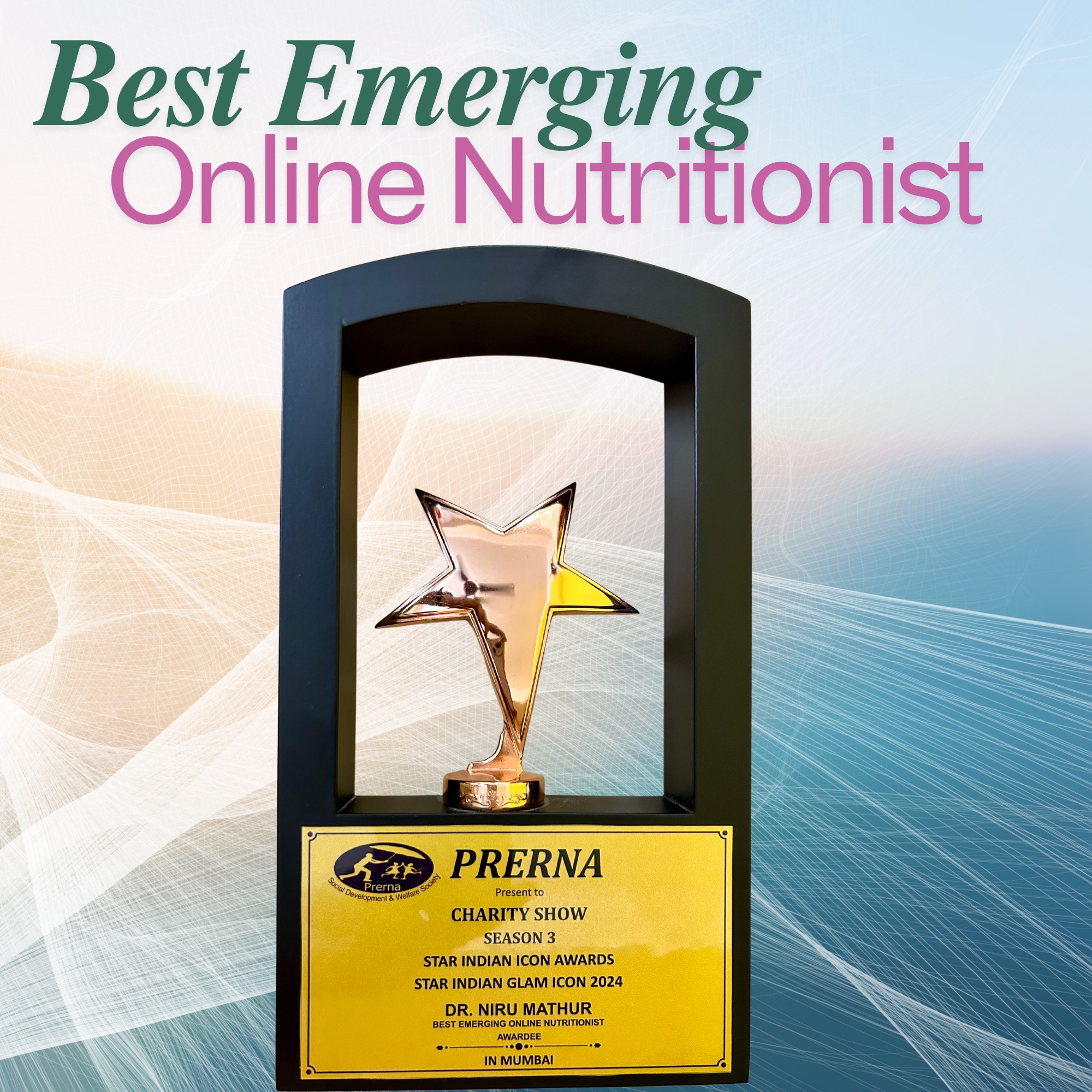 Best Emerging Online Nutritionist Award – 2024