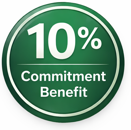 10% Commitment Benefit