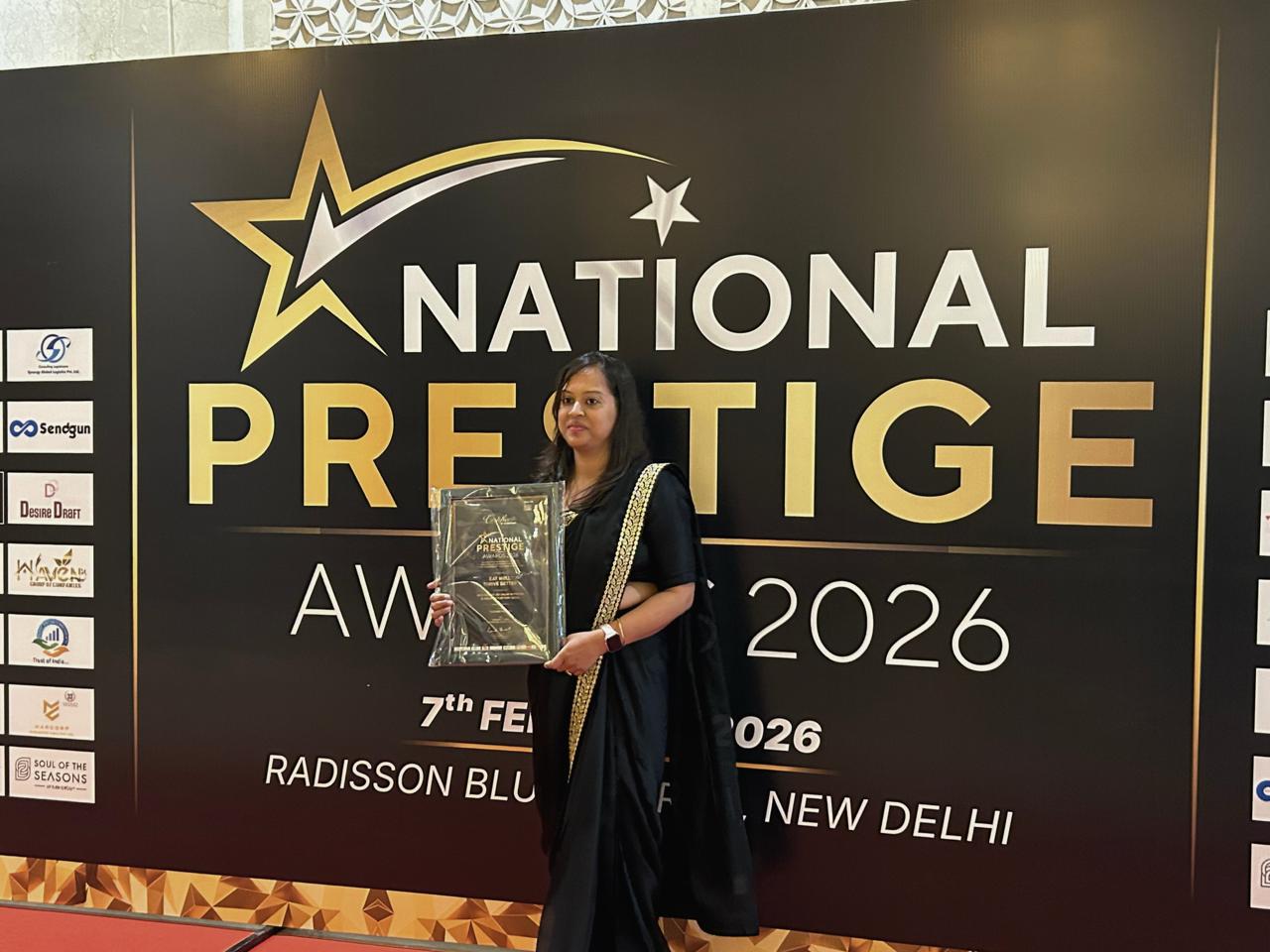 National Prestige Award 2026 awarded to Eat Well Thrive Better for doctor-led online nutrition and wellness platform in India