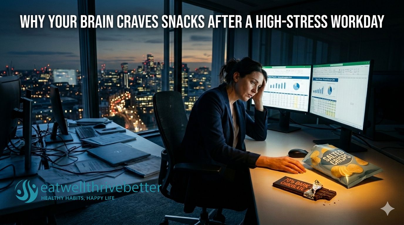 Why Your Brain Craves Snacks After a High-Stress Workday